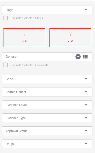 Clinical Evidence Filters