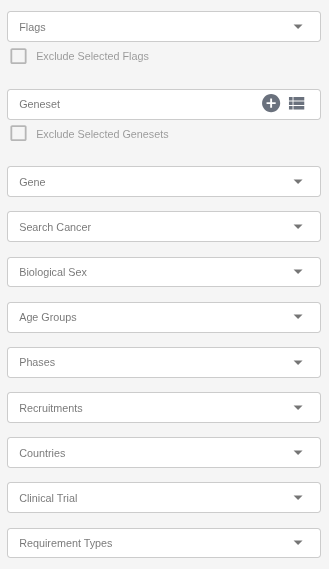Clinical Evidence Filters